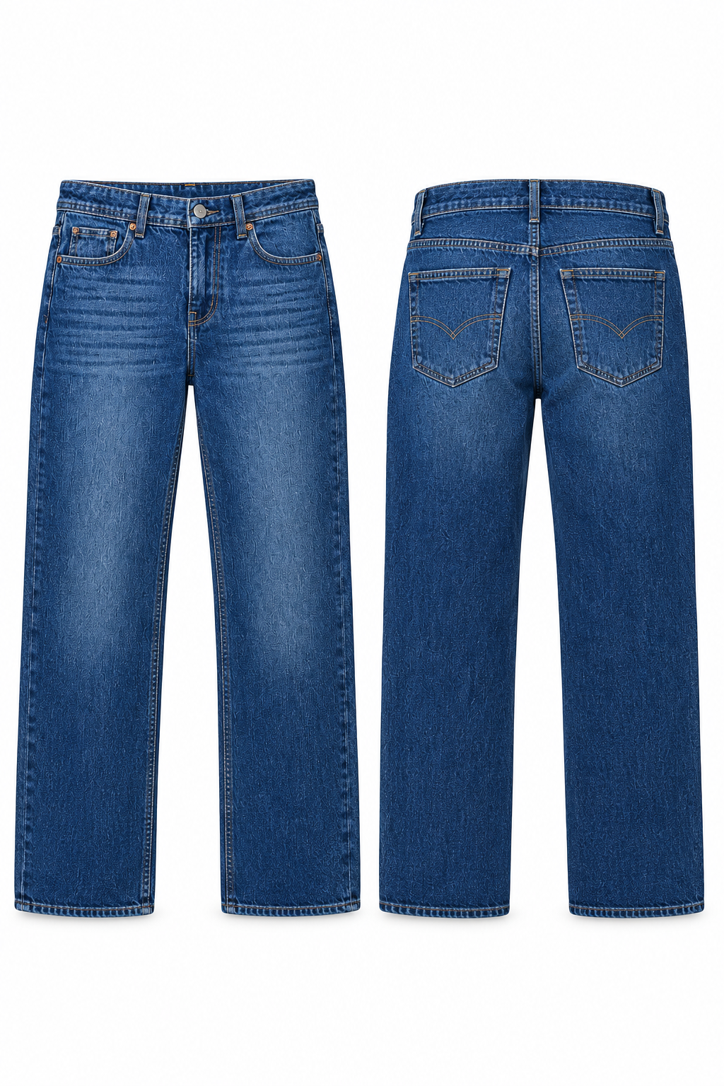 Classic Blue Denim Jeans – Regular Fit | Premium Everyday Jeans