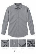 Men’s Premium Gray Full Sleeve Casual Shirt