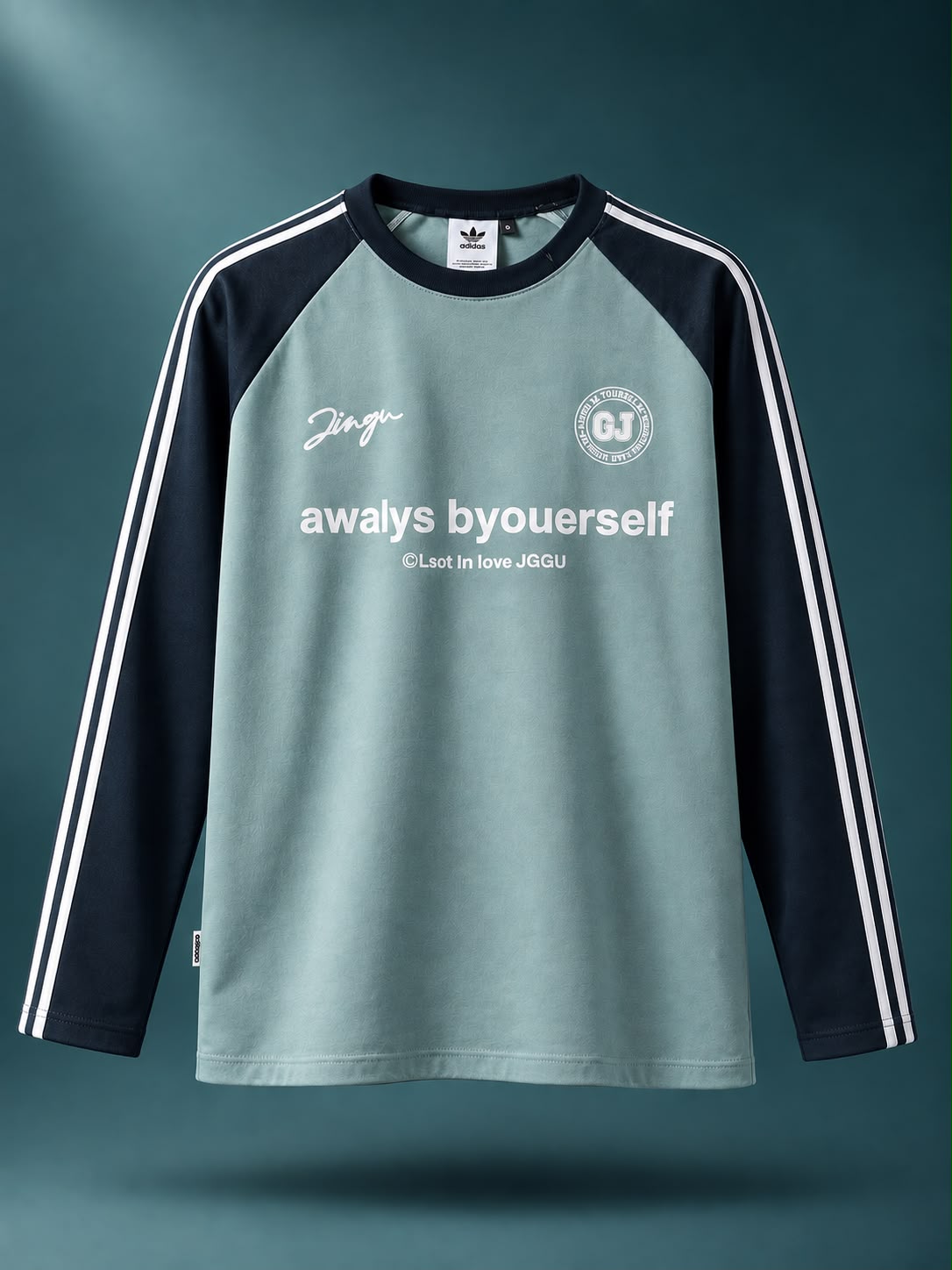KAIRO 3-Stripe Raglan Long Sleeve