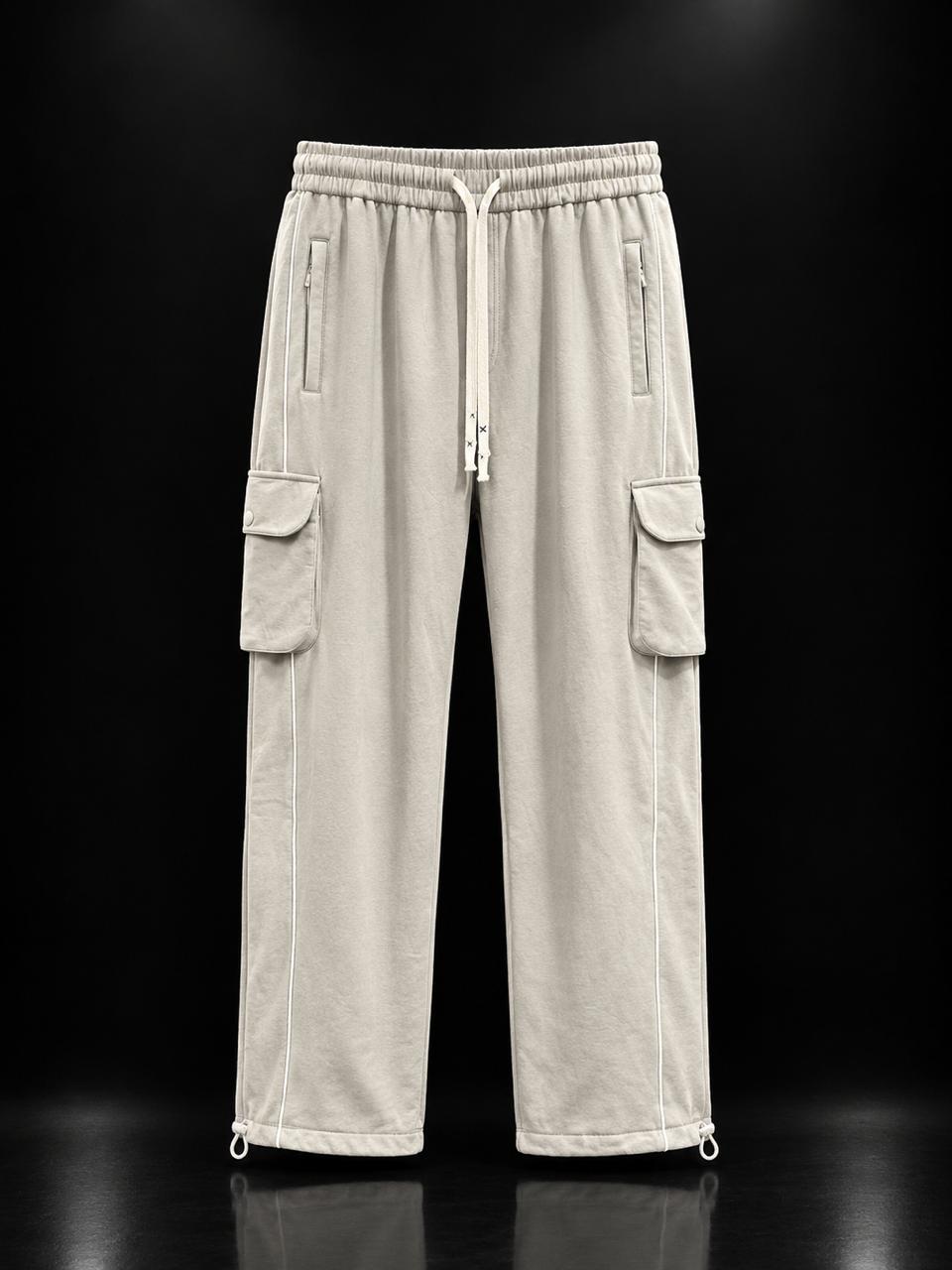 Men's Relaxed Fit Cargo Pants – Cream
