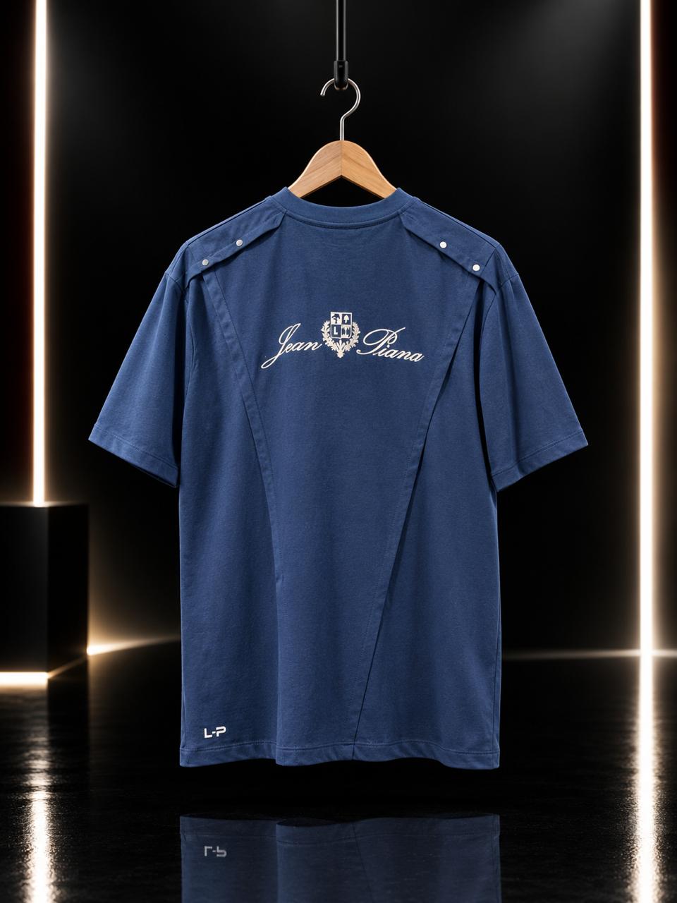 Men's Navy Blue Graphic T-Shirt | Premium Casual Streetwear Tee